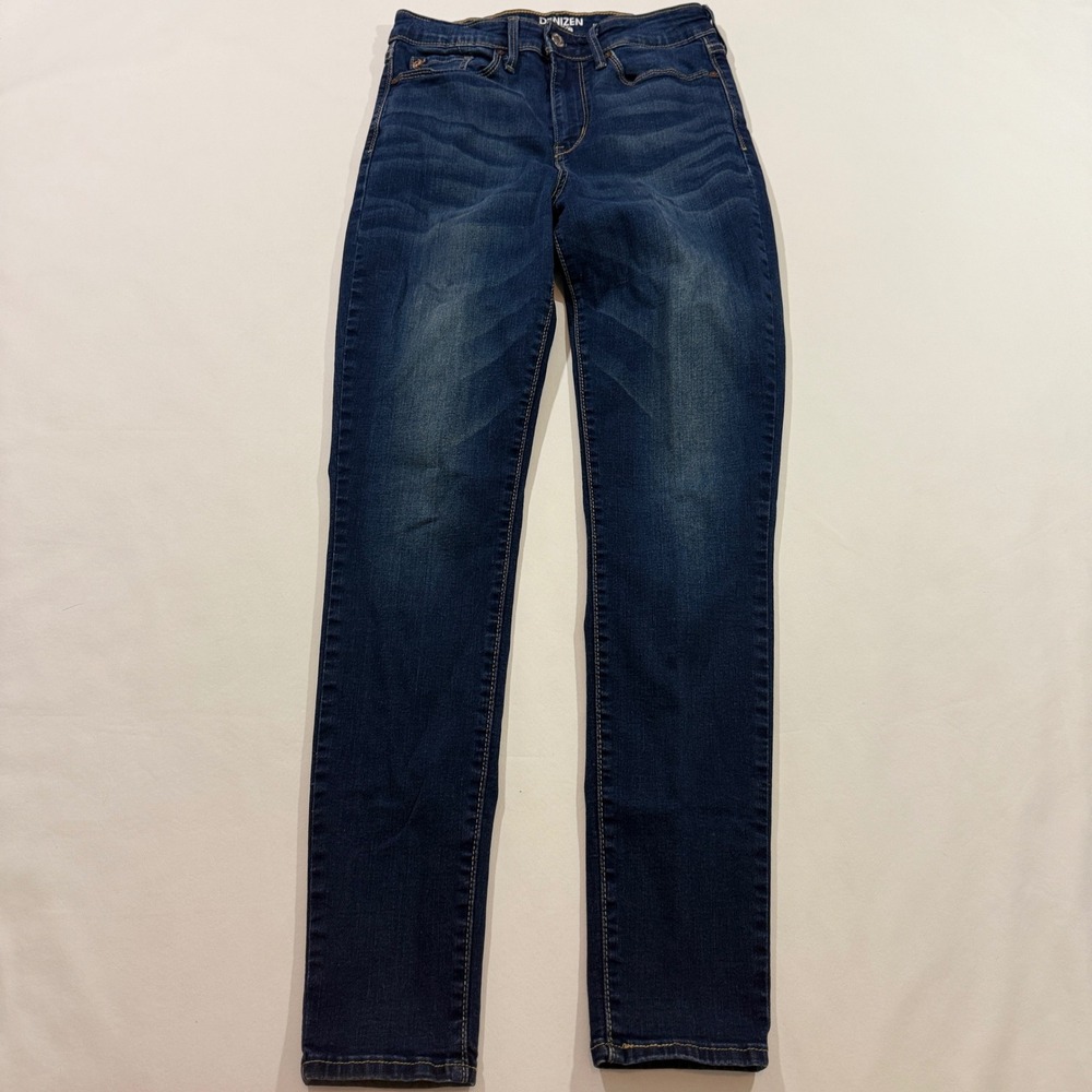 Denizen from Levis High Rise Skinny Jeans Womens 6M 28x30 Dark Wash Blue Stretch
